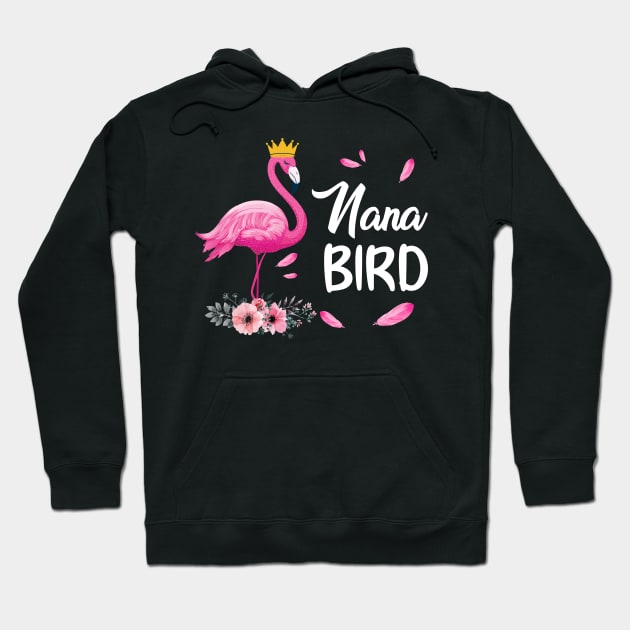 Nana Bird Flamingo Family Matching Gifts Hoodie by Chapmanx